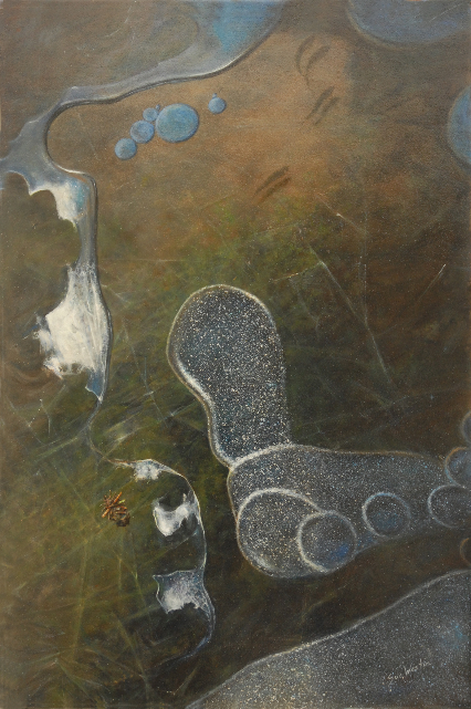 Caddisfly painting by Sue Westin